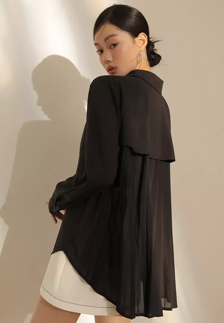 Panel Back Button Down Shirt