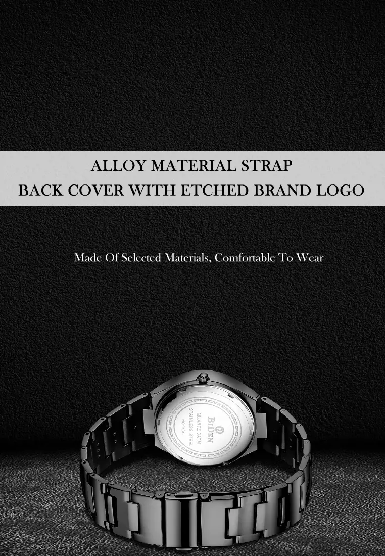 Jam Tangan Pria Bisnis 3 ATM Anti Air Tali stainless steel Jam Tangan Cowok