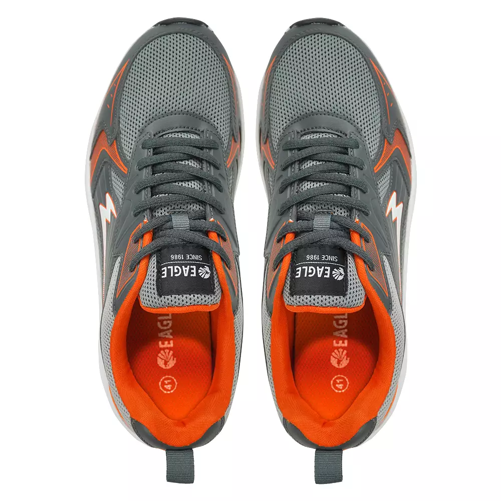 Eagle Sepatu Sneakers Lifestyle Nextstar – ABUABU/ORANYE