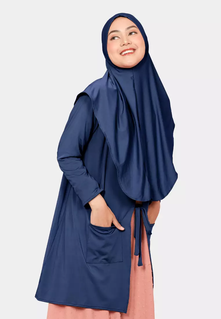 Zelena - Ralisha Outer Hijab | Cardigan Wanita - Navy