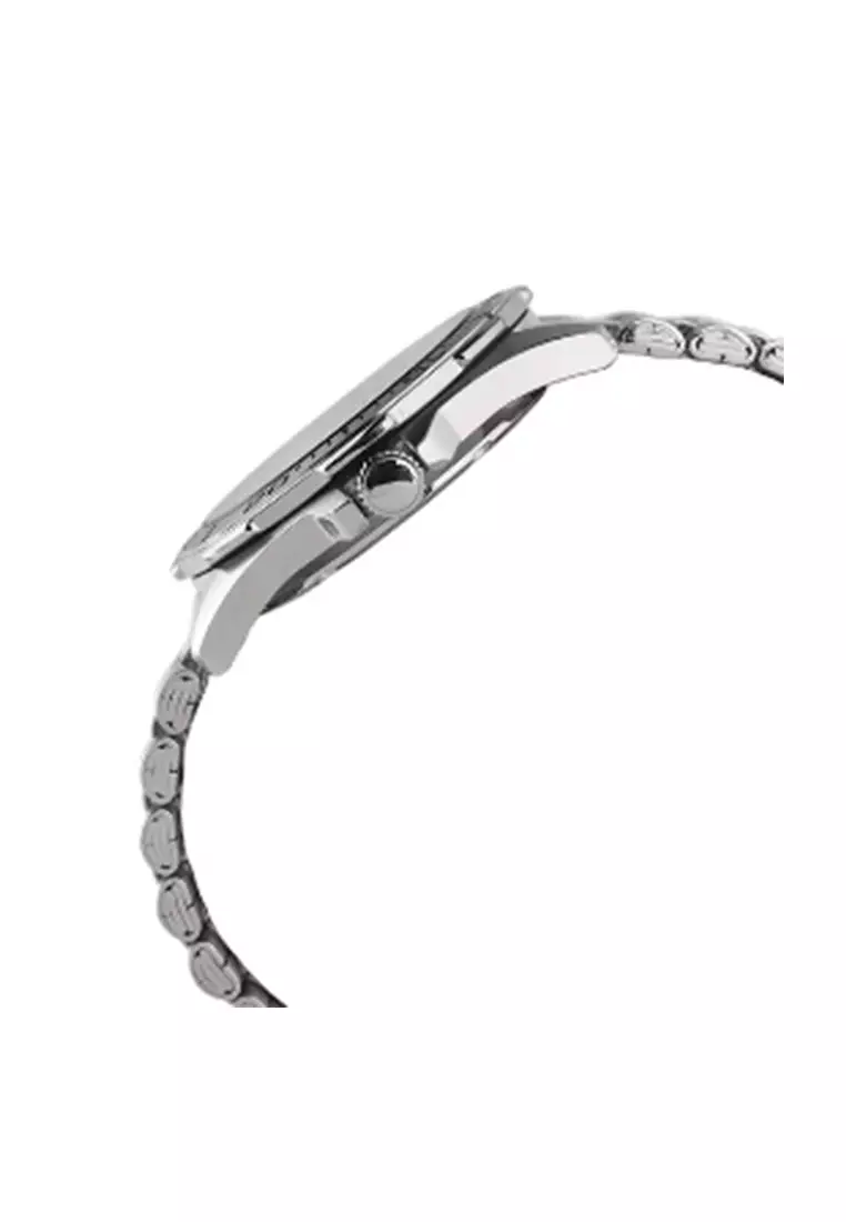 Jam Tangan Pria Alba Active Gravity AV3579 AV3579X1 Strap Stainless Steel Silver Color Men Green Gradient Dial Watch Original Garansi Resmi