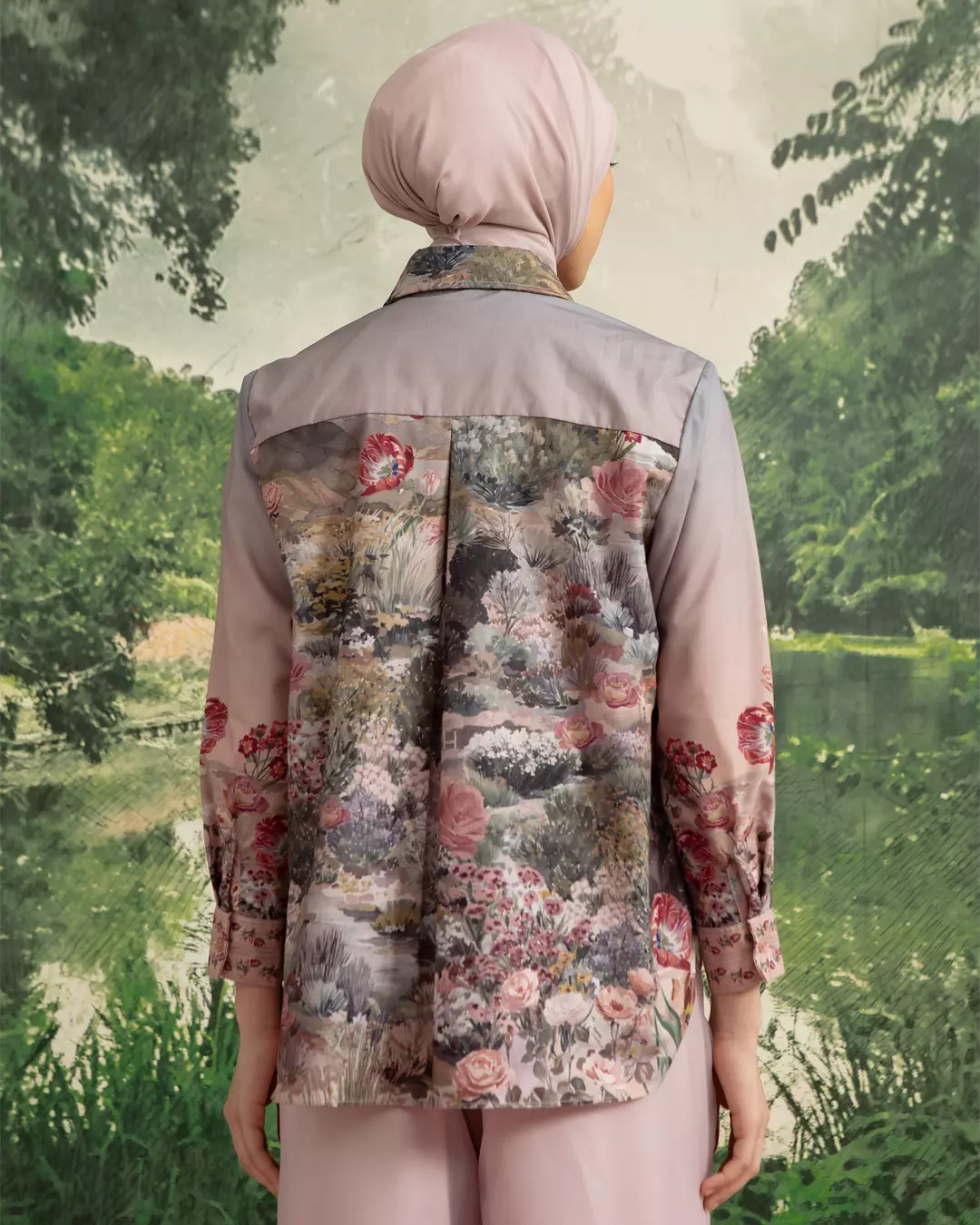 HijabChic Leifa Top - Violet Ash