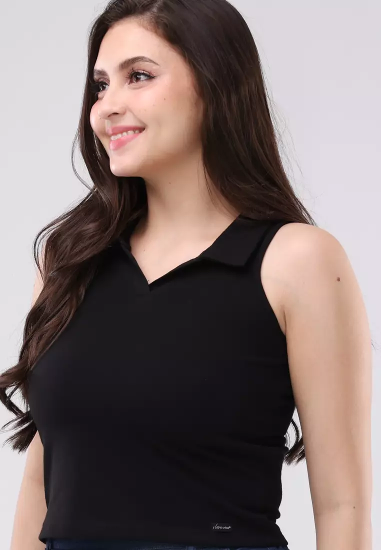 Pique Plain Sleeveless Polo