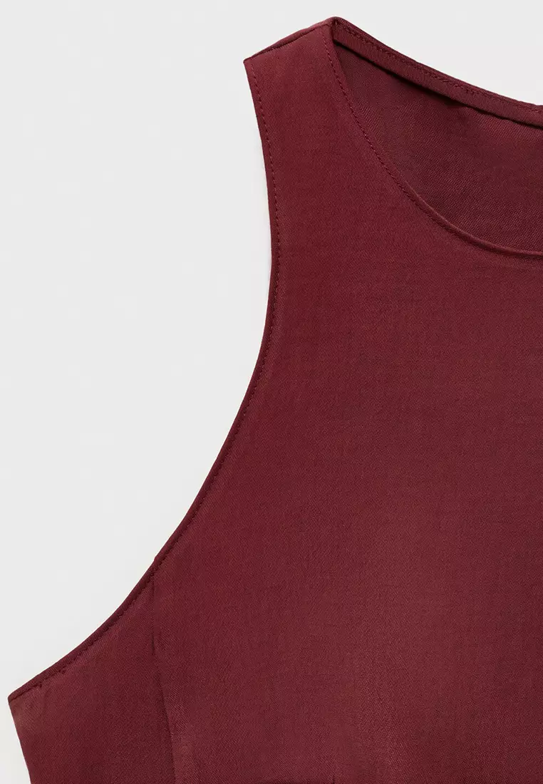 Halter-Neck Flared Top