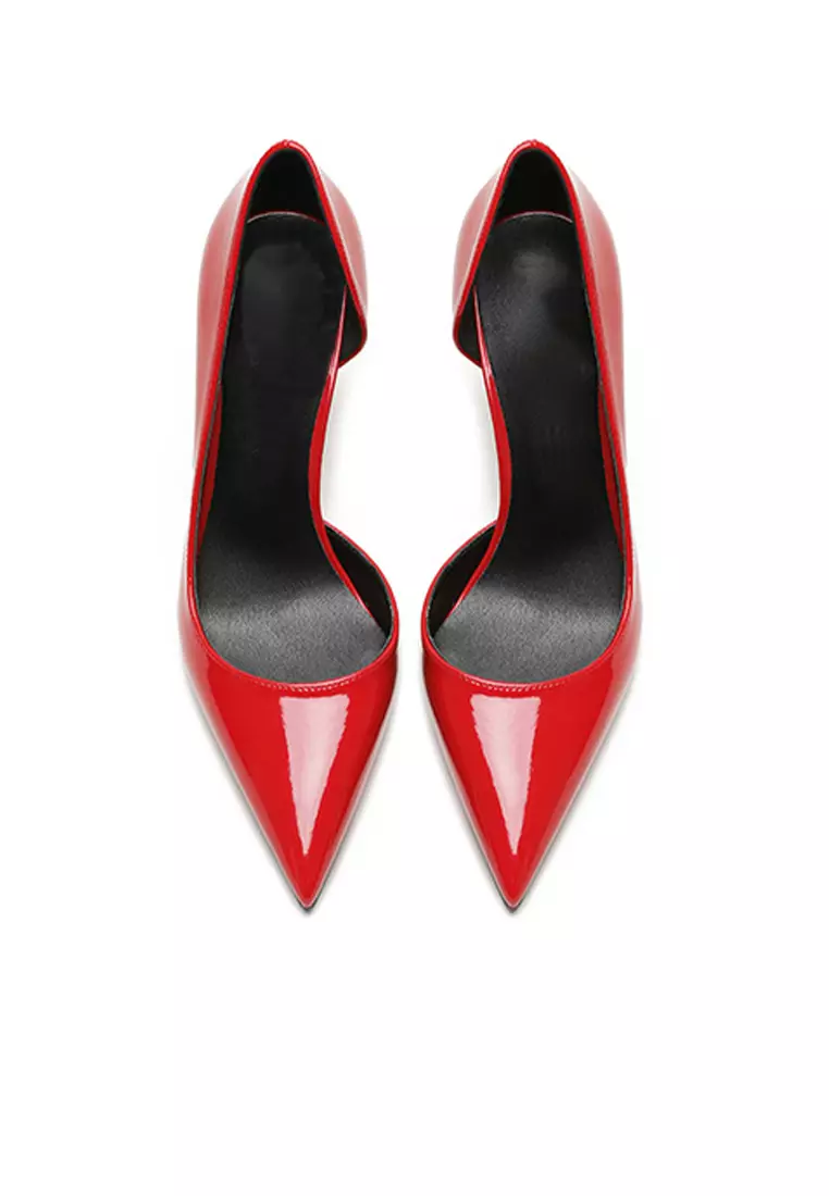6CM Pointed Patent D'Orsay High Heel Shoes HZL164