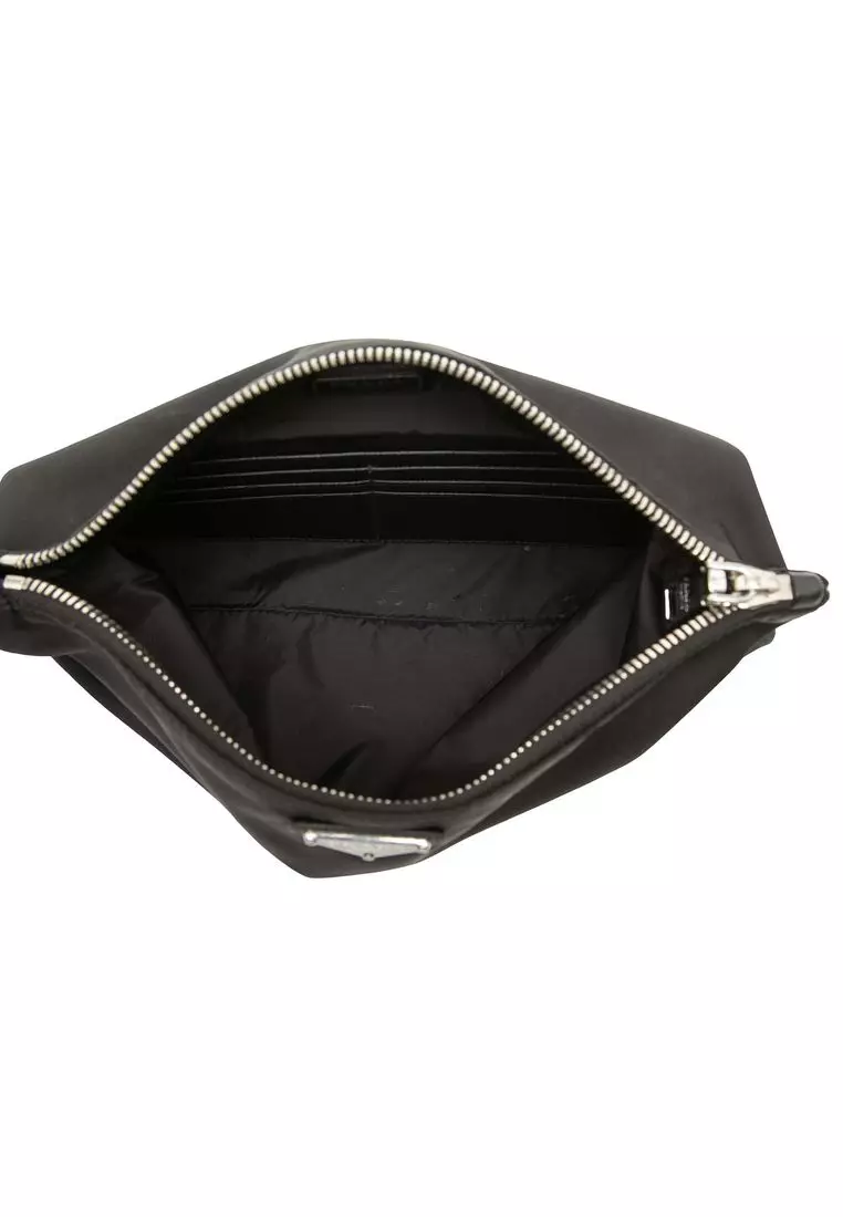 Pre-Loved Prada Tessuto Zip Clutch