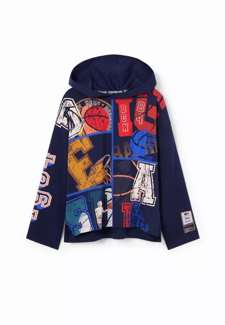 Desigual Niños Basketball T-shirt with hood.