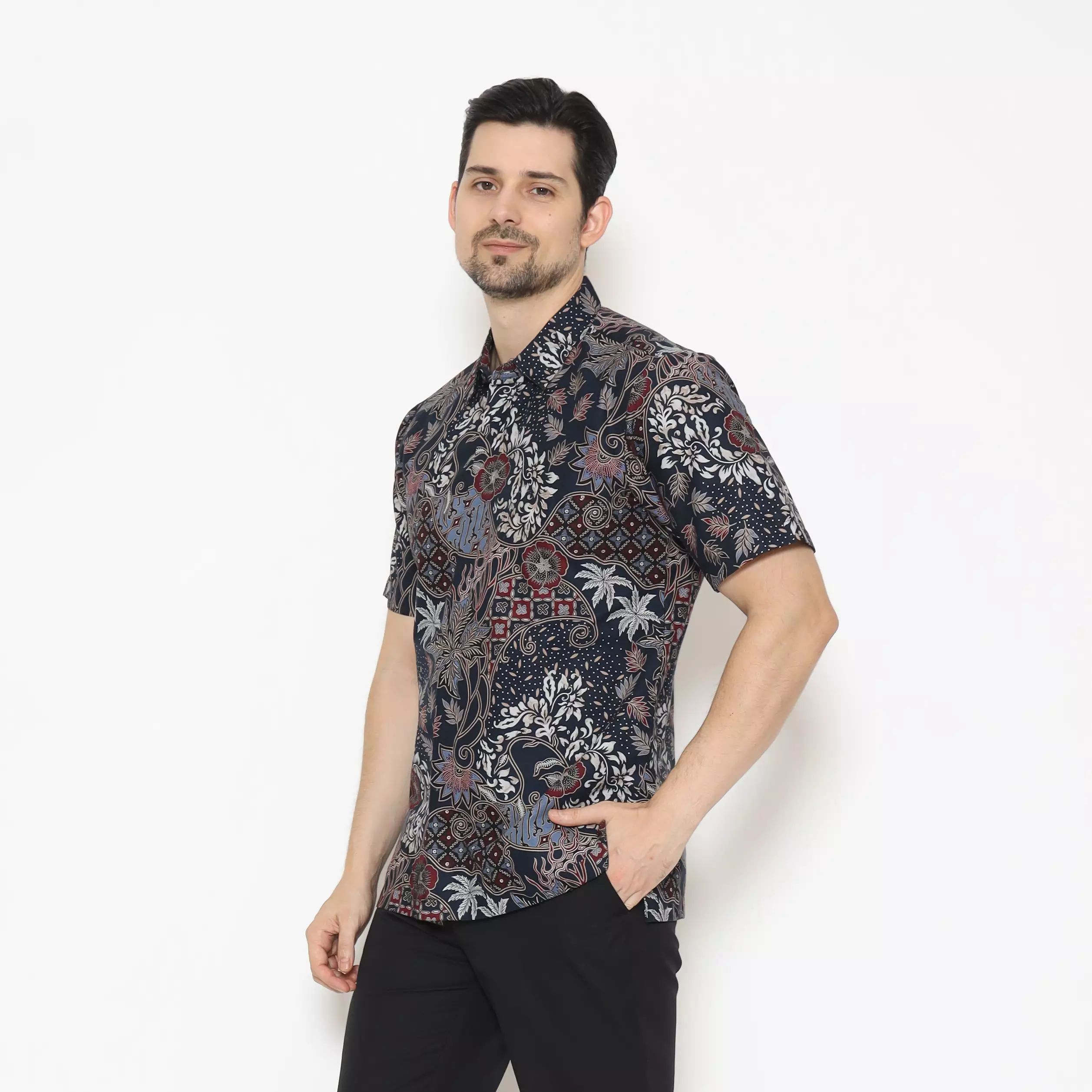 Kemeja Batik Pria - Bhatara Batik Kaysan - Atasan Lengan Pendek