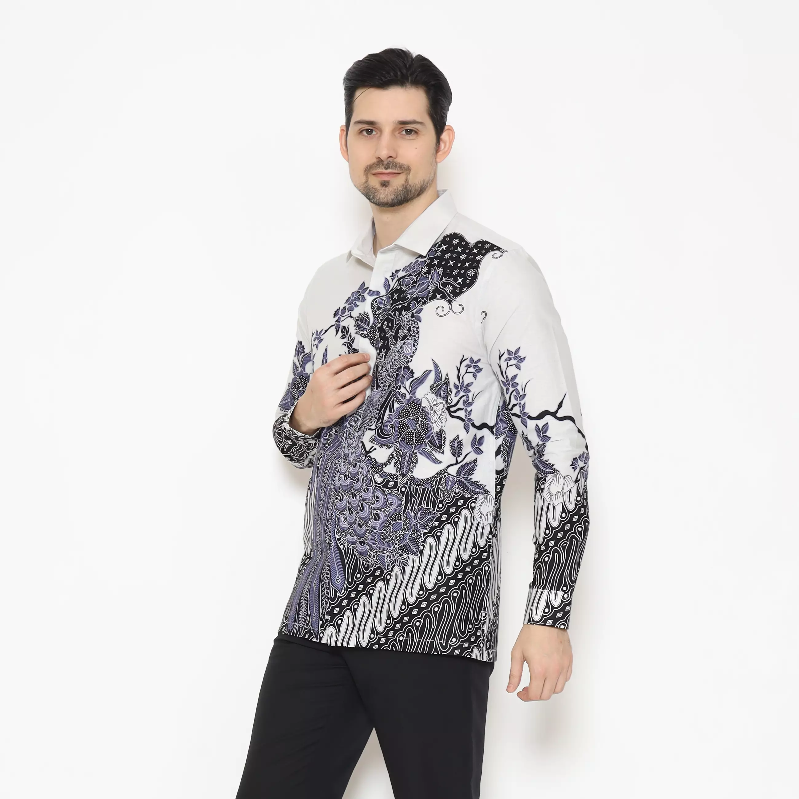 MAGINOT ATREYA Batik Pria Slim Fit Lengan Panjang