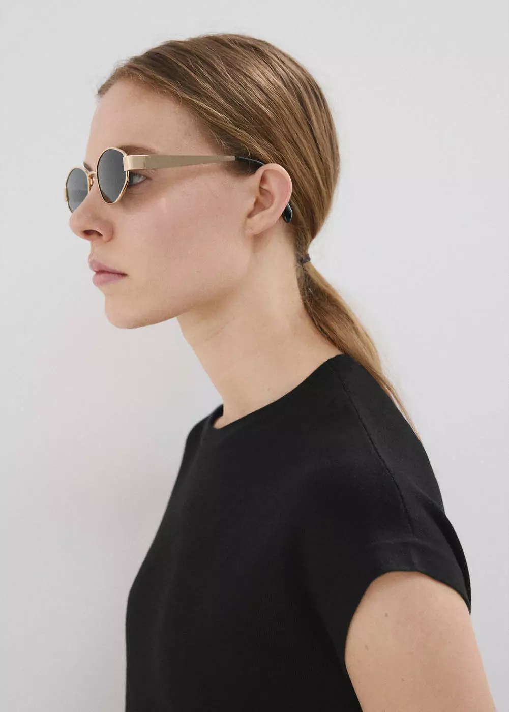 Jersey rajutan katun lengan pendek