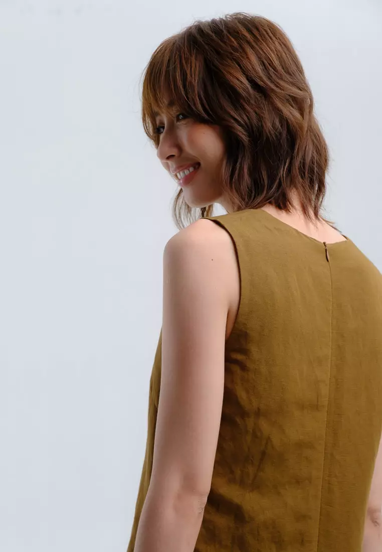 Scent of Summer Midi Linen Dress