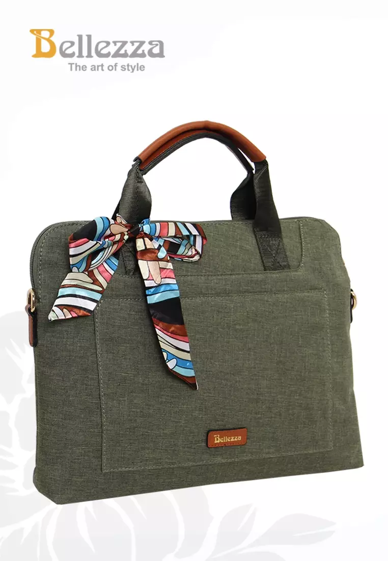 Bellezza Tas Laptop BHW351 Olive