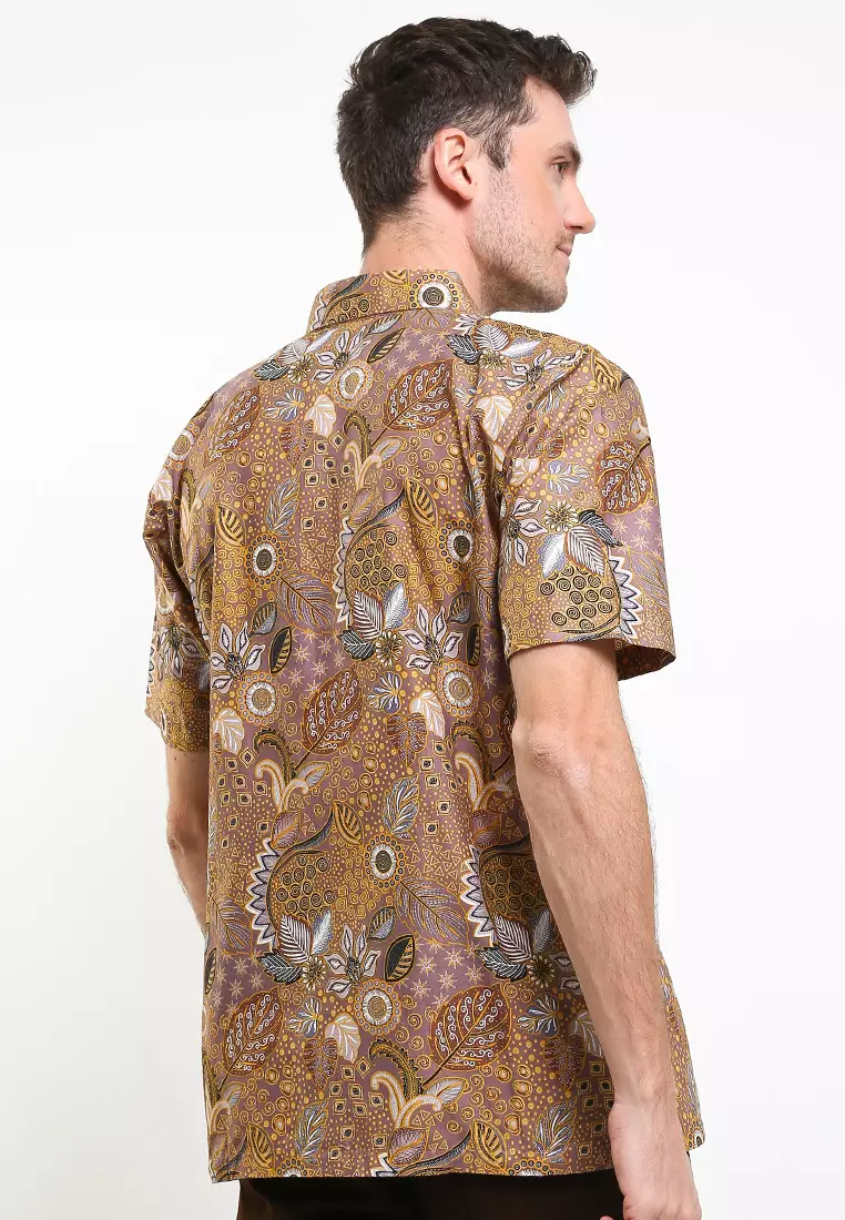 Naufal Shirt Kemeja Batik Katun Lengan Pendek