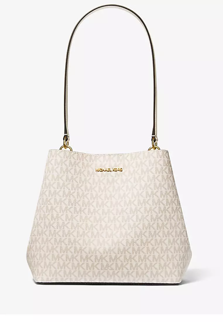 Chain Shoulder Bag Michael Kors Monogram Tote White Shoulder Bag