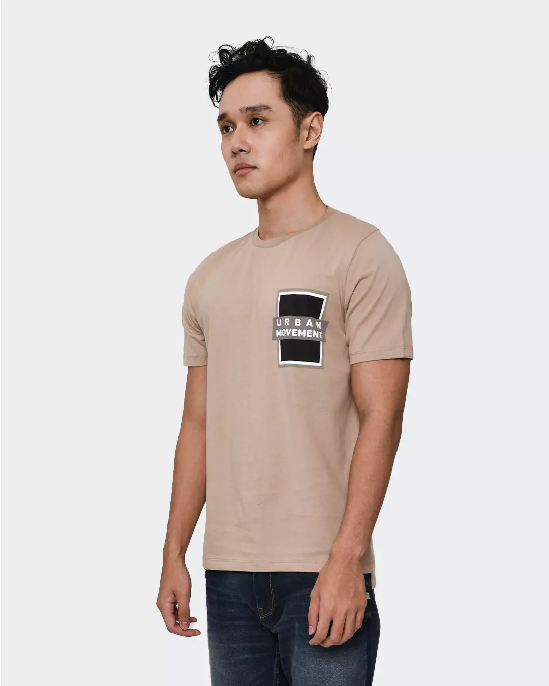 MANZONE Kaos lengan pendek TEXAS-BEIGE