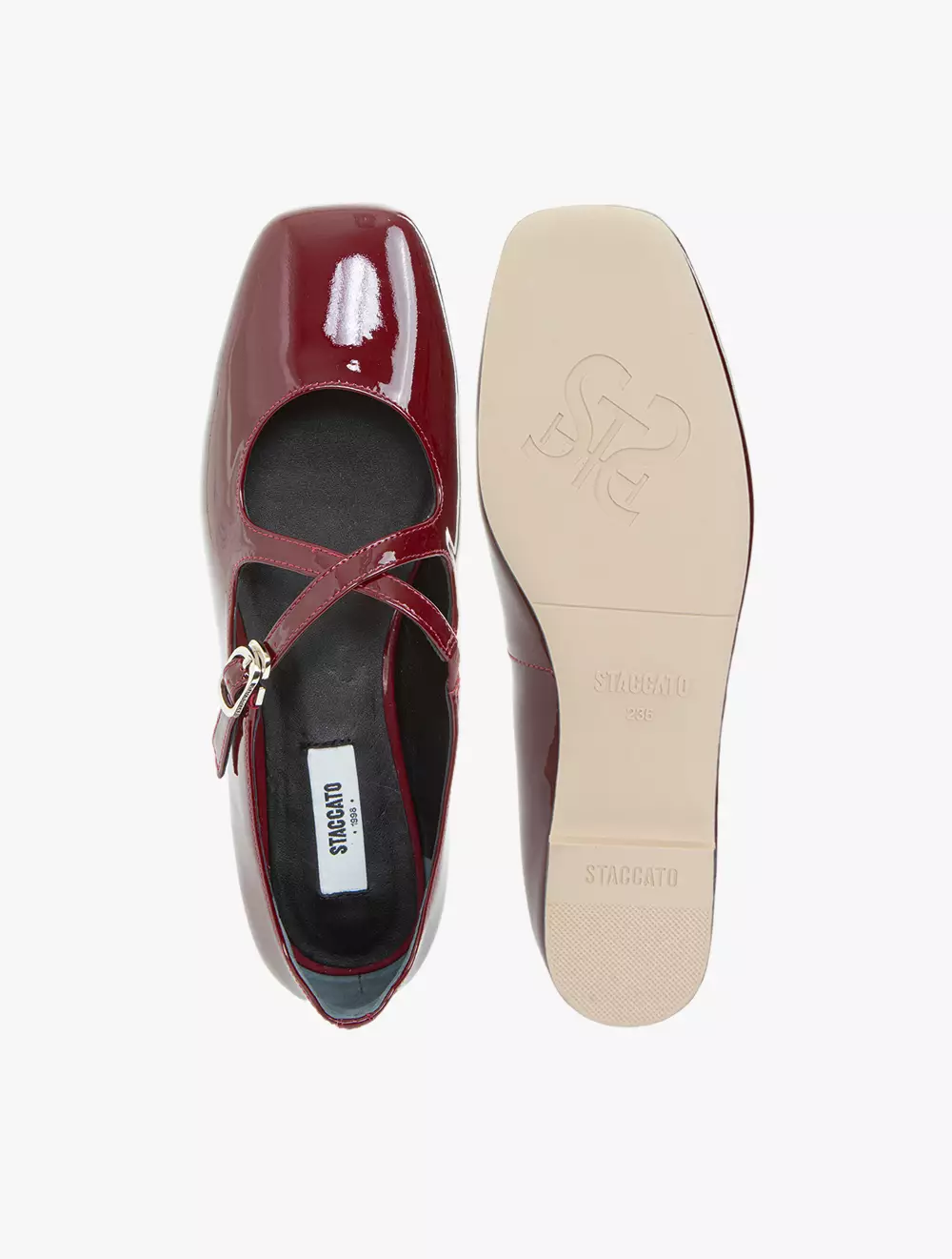 Staccato Women's BR052-RED Flats - Red