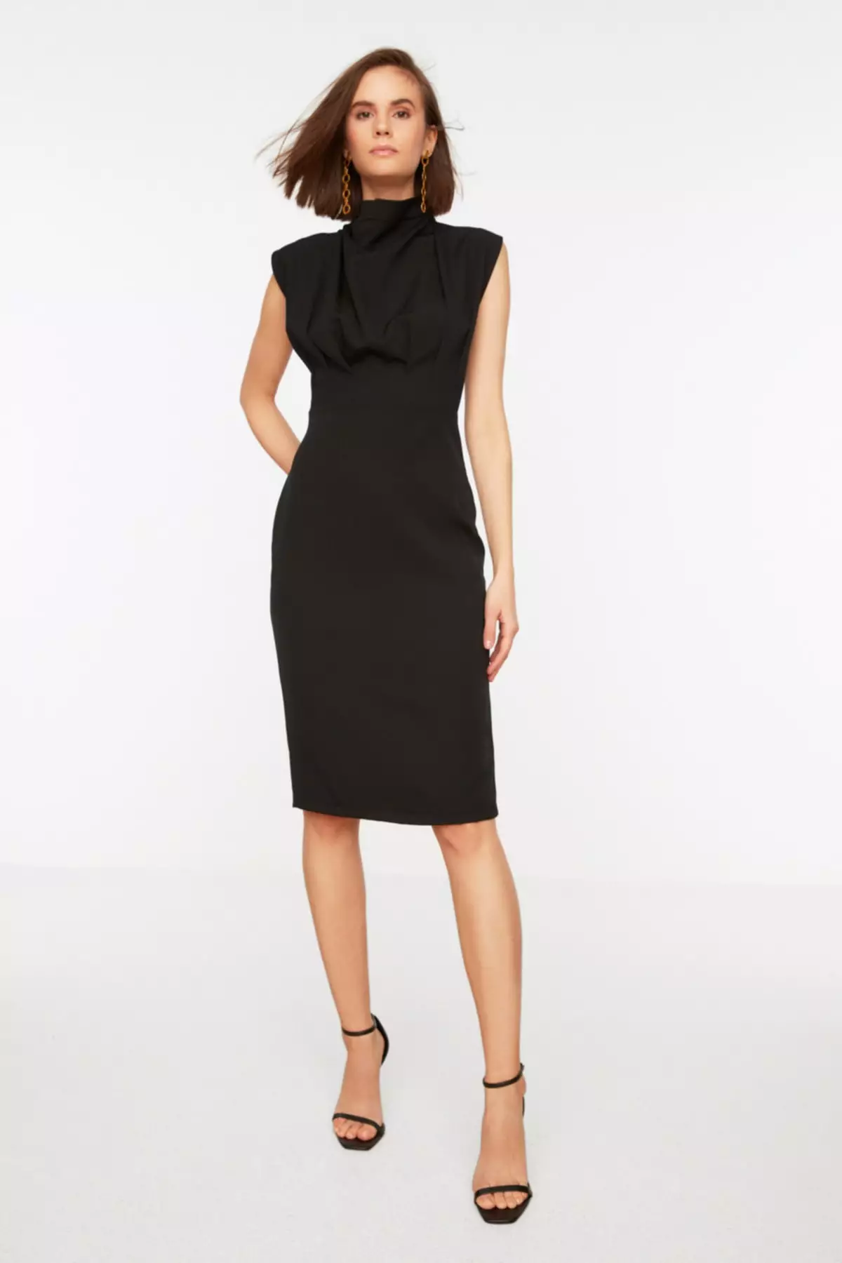 Stand Collar Dress