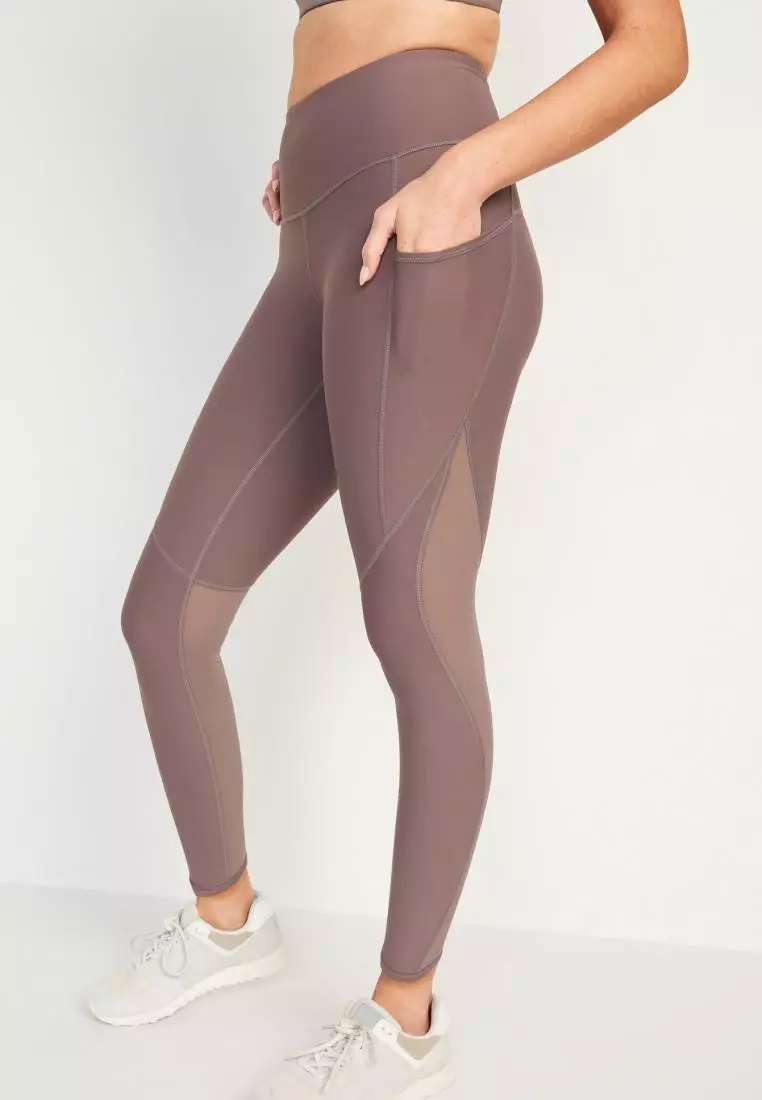 High-Waisted PowerSoft 7/8-Length Leggings for Women - Old Navy Philippines