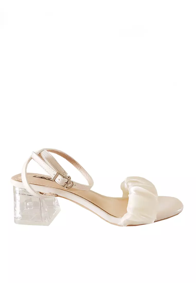 Discount on Twenty Eight Shoes  shoes - SKU: VANSA Ruffled Strap Mid-heel Sandals VSW-S4512