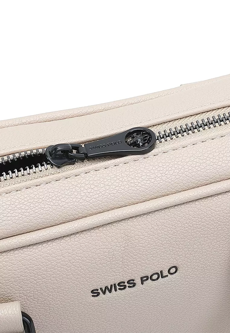 Women's Top Handle Bag / Sling Bag / Crossbody Bag - Beige