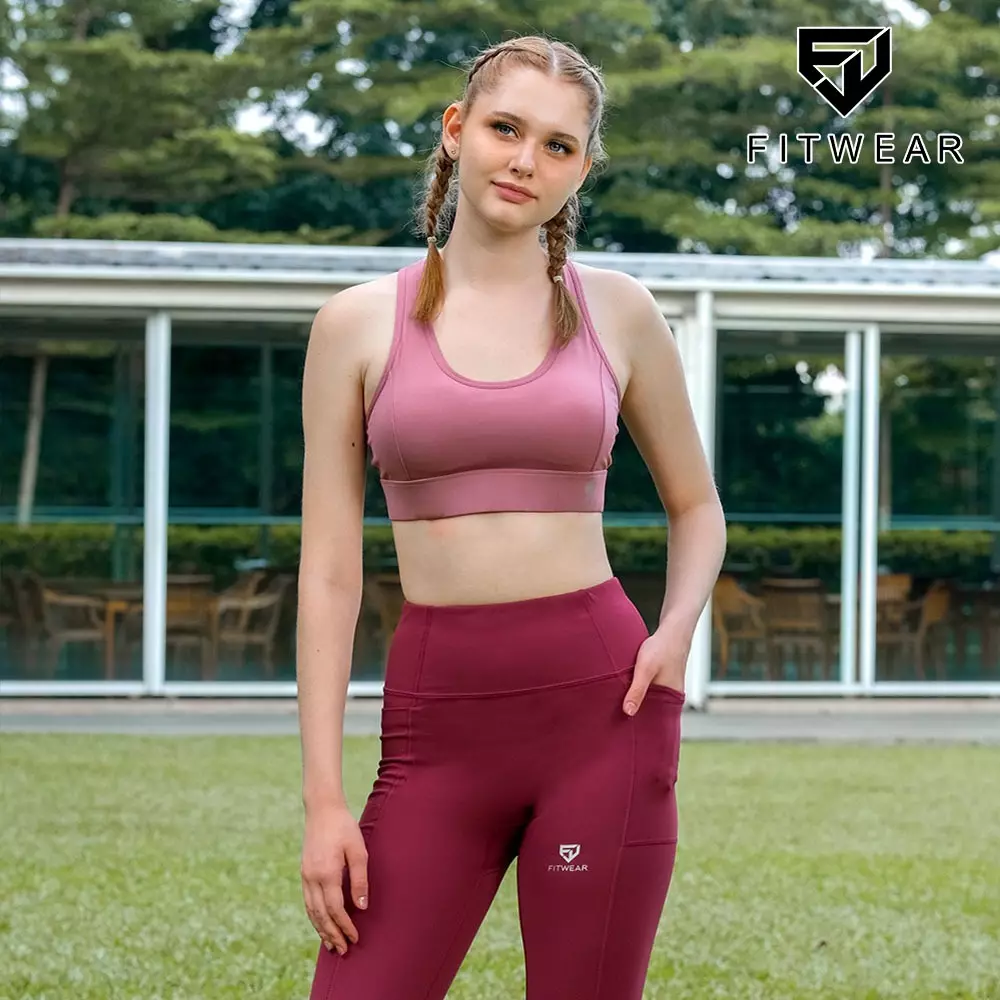 Fitwear - Clare Crop Sportbra - Dusty Pink