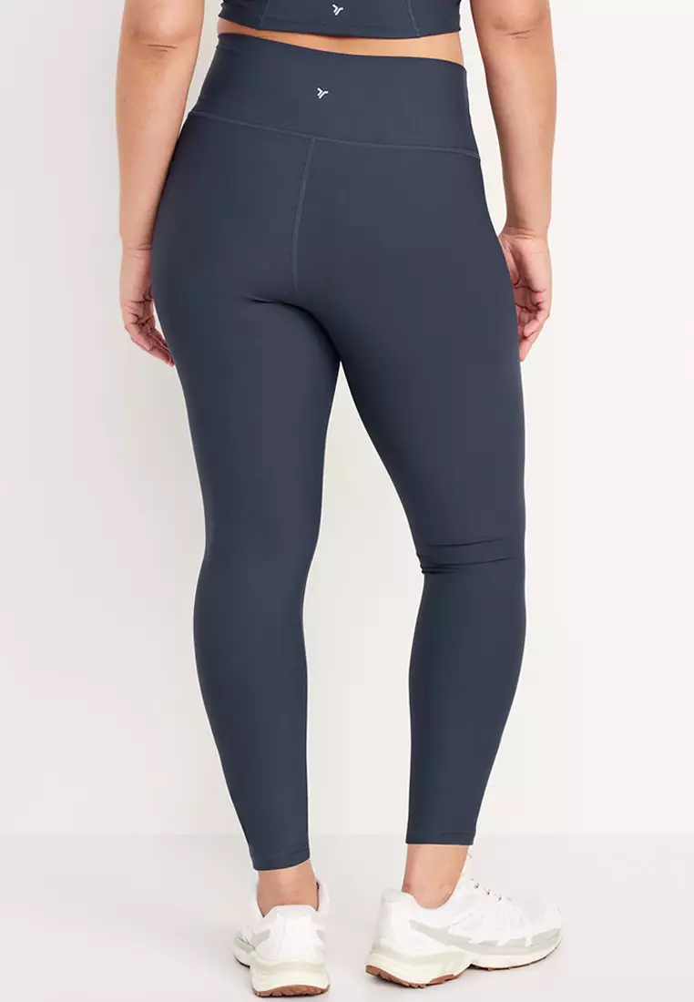 High-Waisted PowerSoft Rib Mix 7/8 Leggings