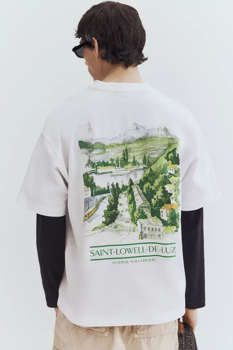 Oversized Fit Printed T-shirt