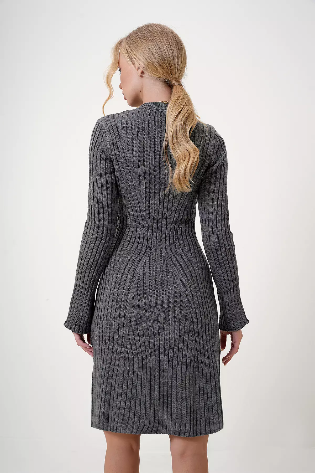 Crew Neck Knit Dress