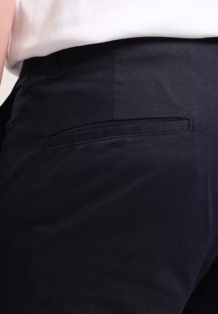 MANZONE - Celana Panjang Chinos Pria Kinjaz Regular Fit - Navy Warna Navy