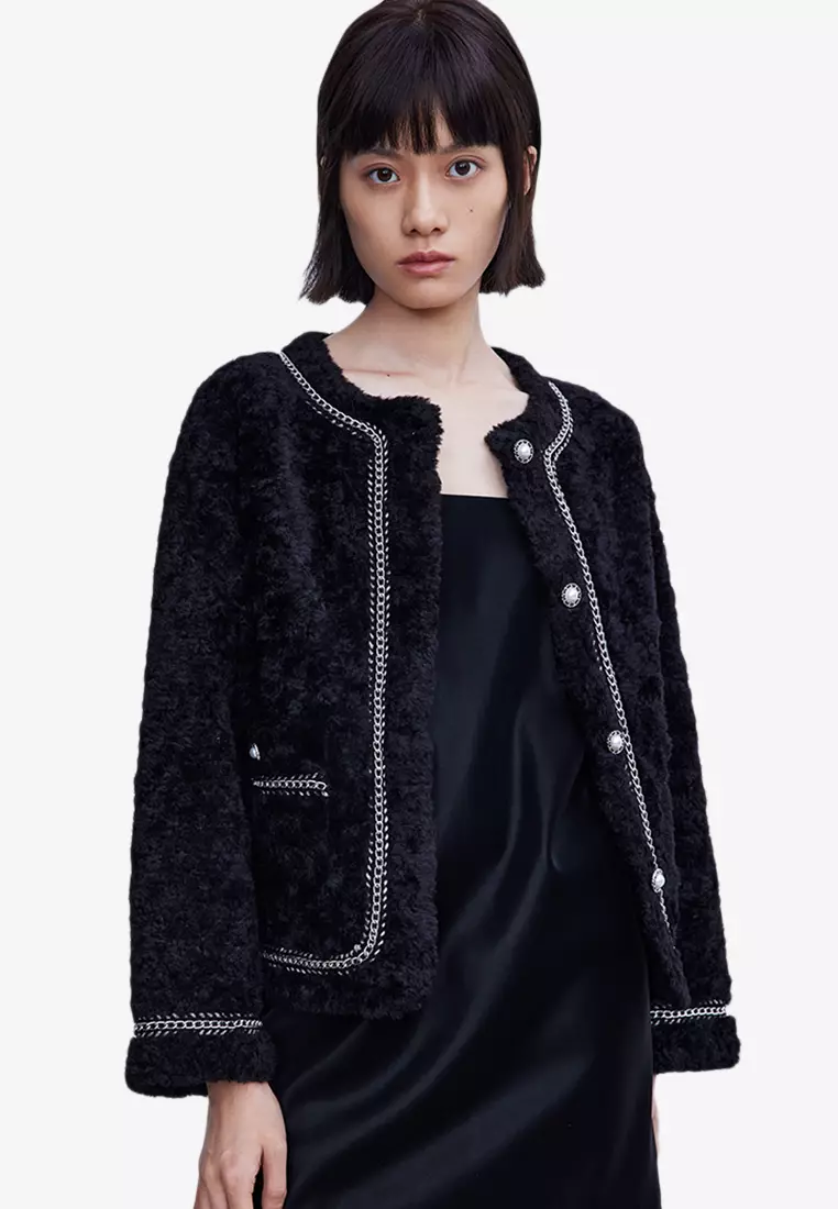 Fuzzy windbreaker on sale