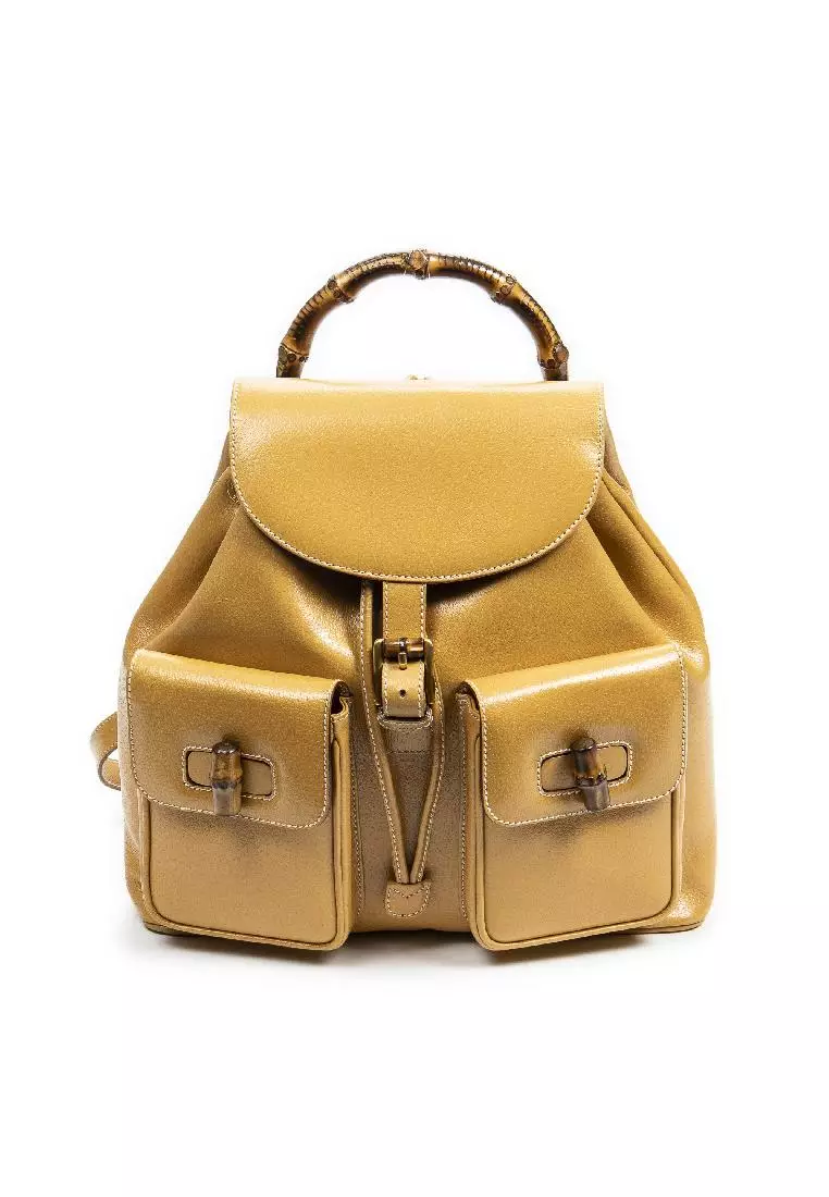 Gucci backpack outlet bamboo