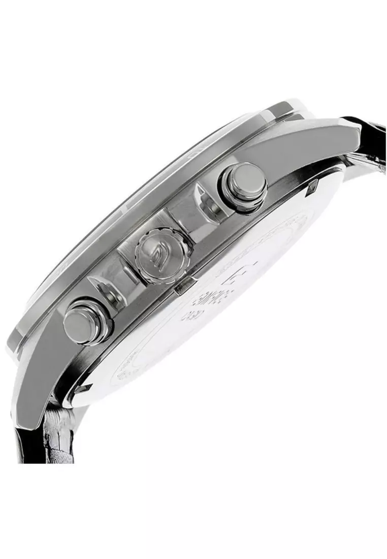 Edifice on sale leather watch