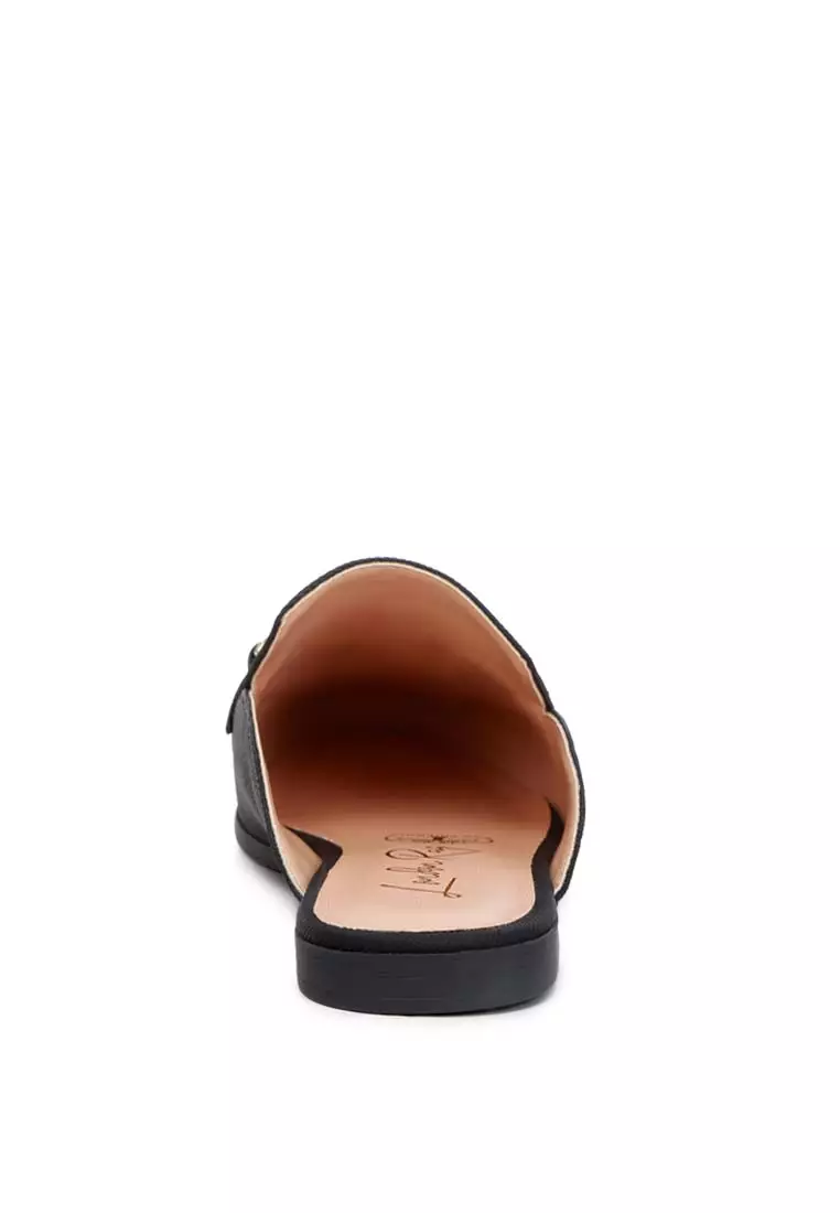 London Rag Horsebit Slip On Mules in Black 2025 | Buy London Rag Online ...