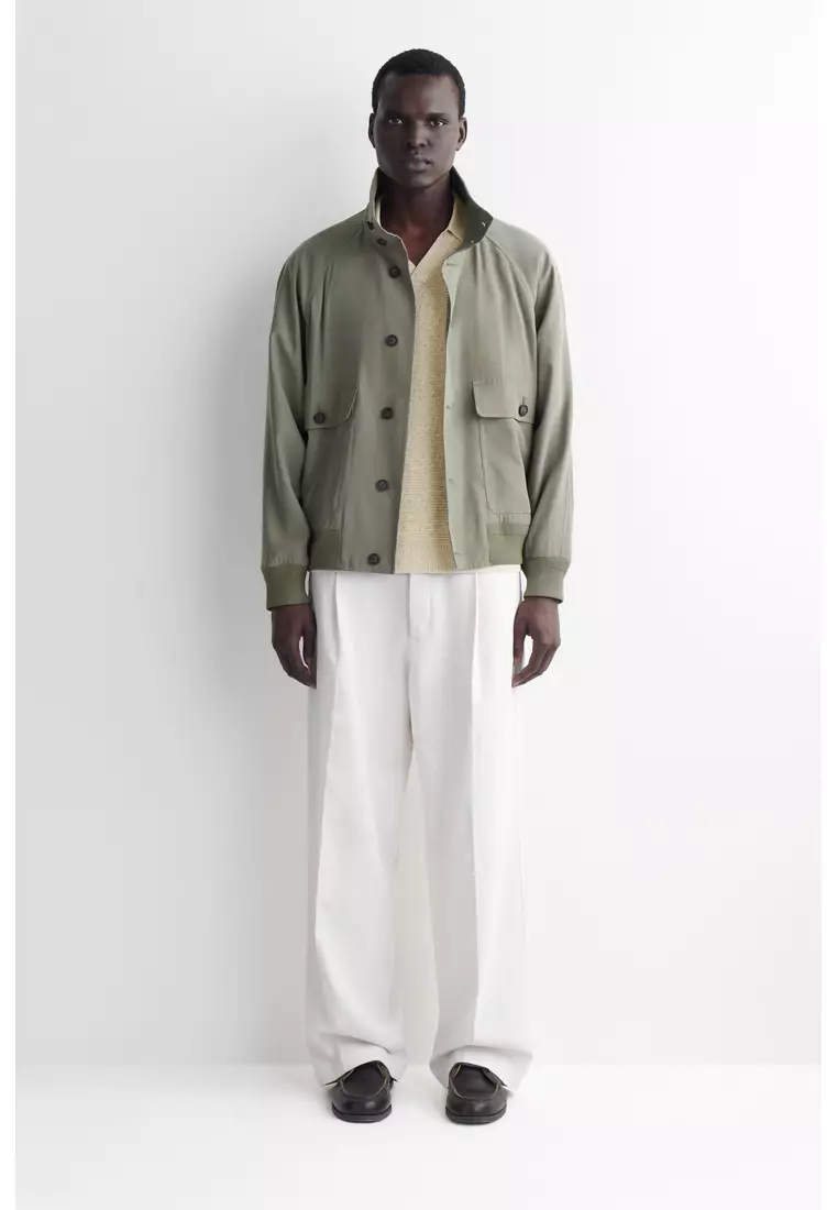 OPEN-KNIT POLO SHIRT