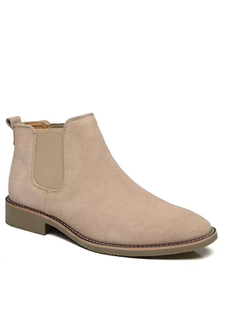 Cow Suede Vintage Elastic Boots MC126