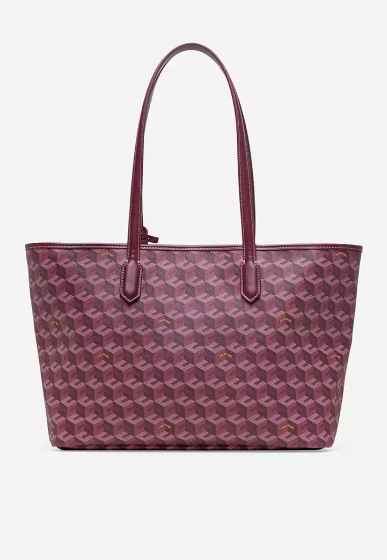 Russo Monogram Tote Bag Burgundy