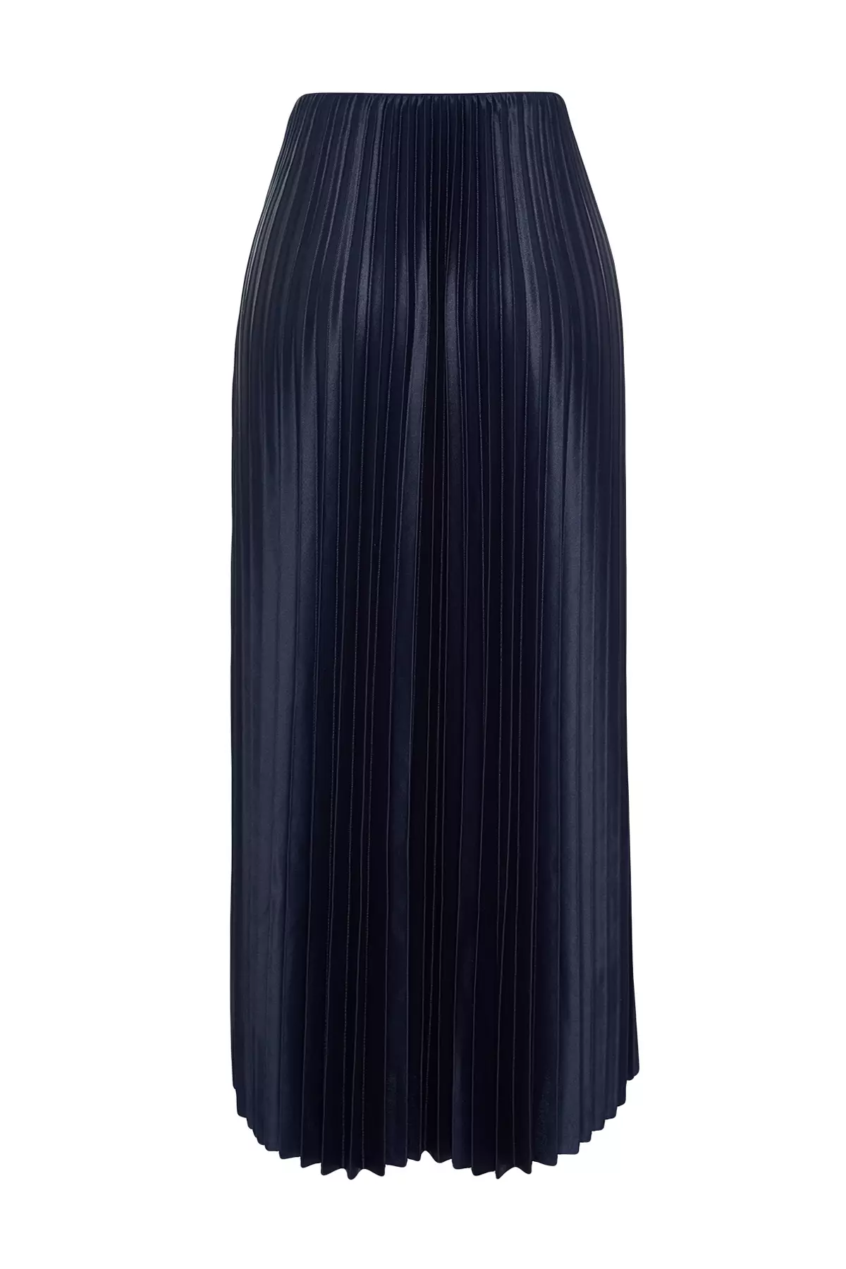 Pleated Maxi Knitted Skirt