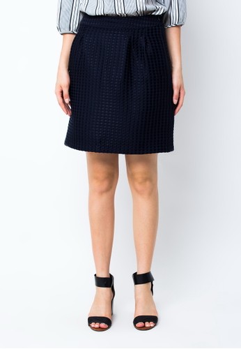 Plain skirt-Blue