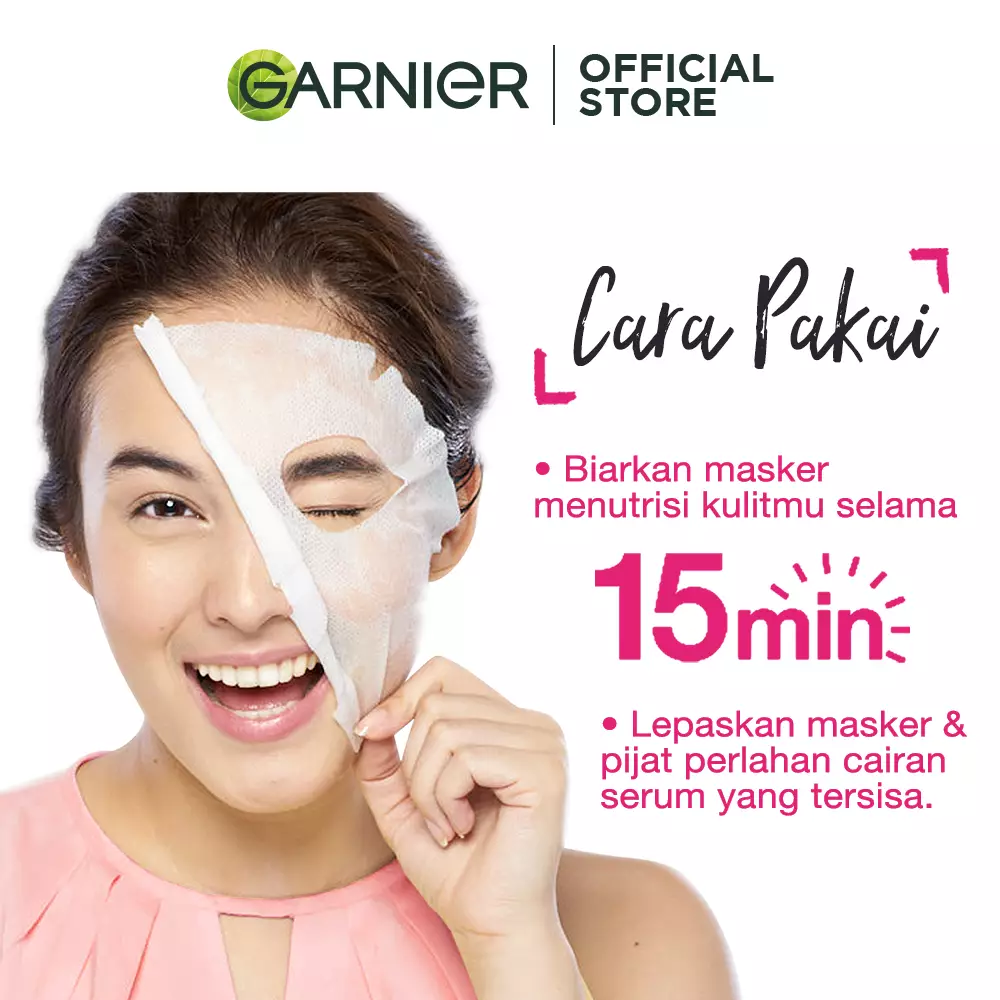 Garnier Serum Mask Hydrabomb Sakura Glow