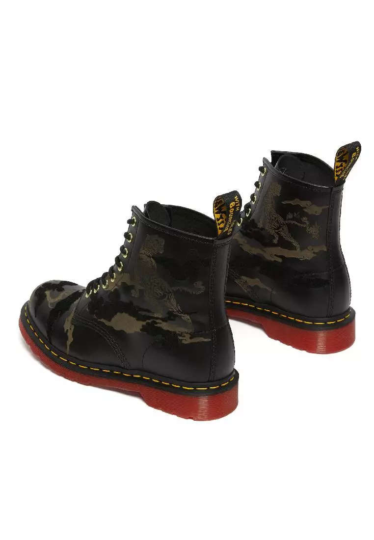 1460 YEAR OF THE TIGER LEATHER LACE UP BOOTS