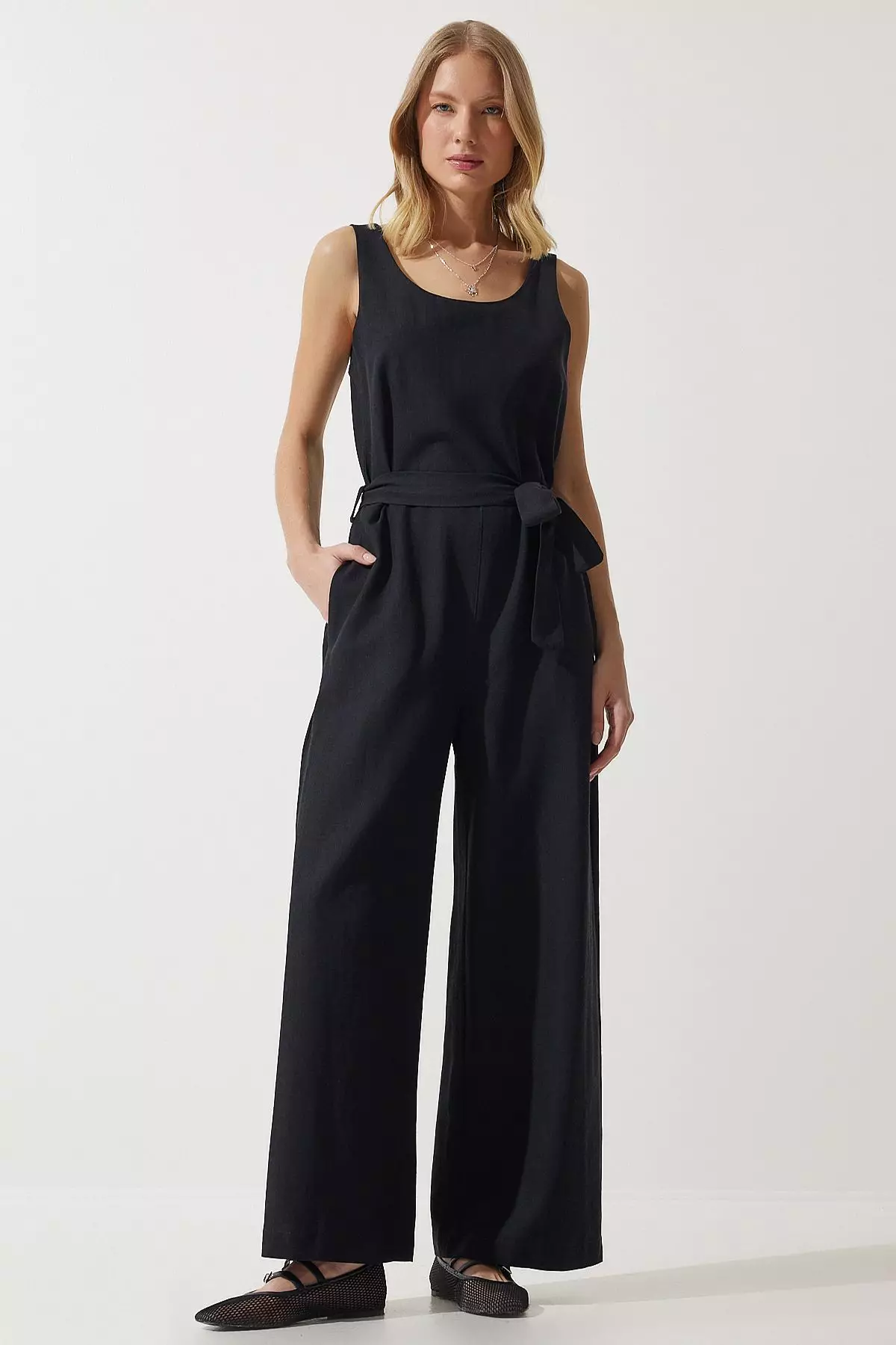 Waist Tie Jumpsuit