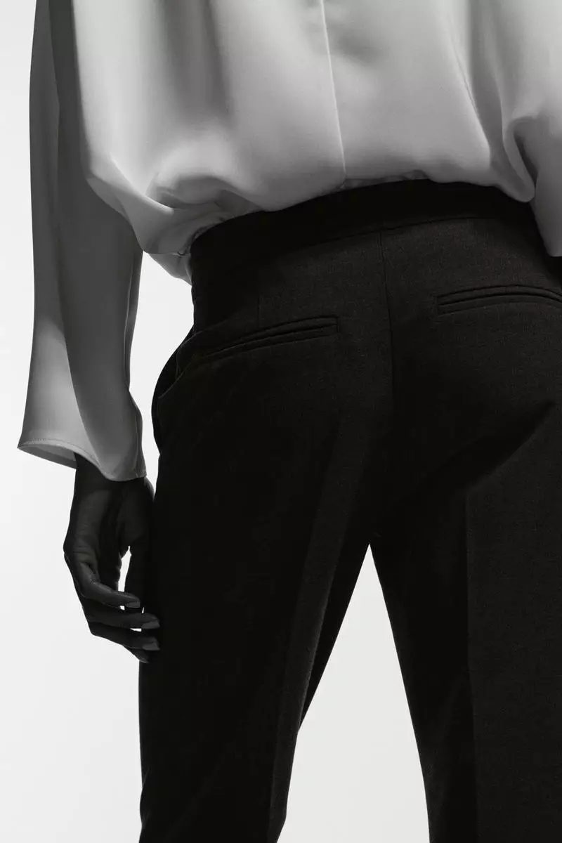 Flared tailored trousers