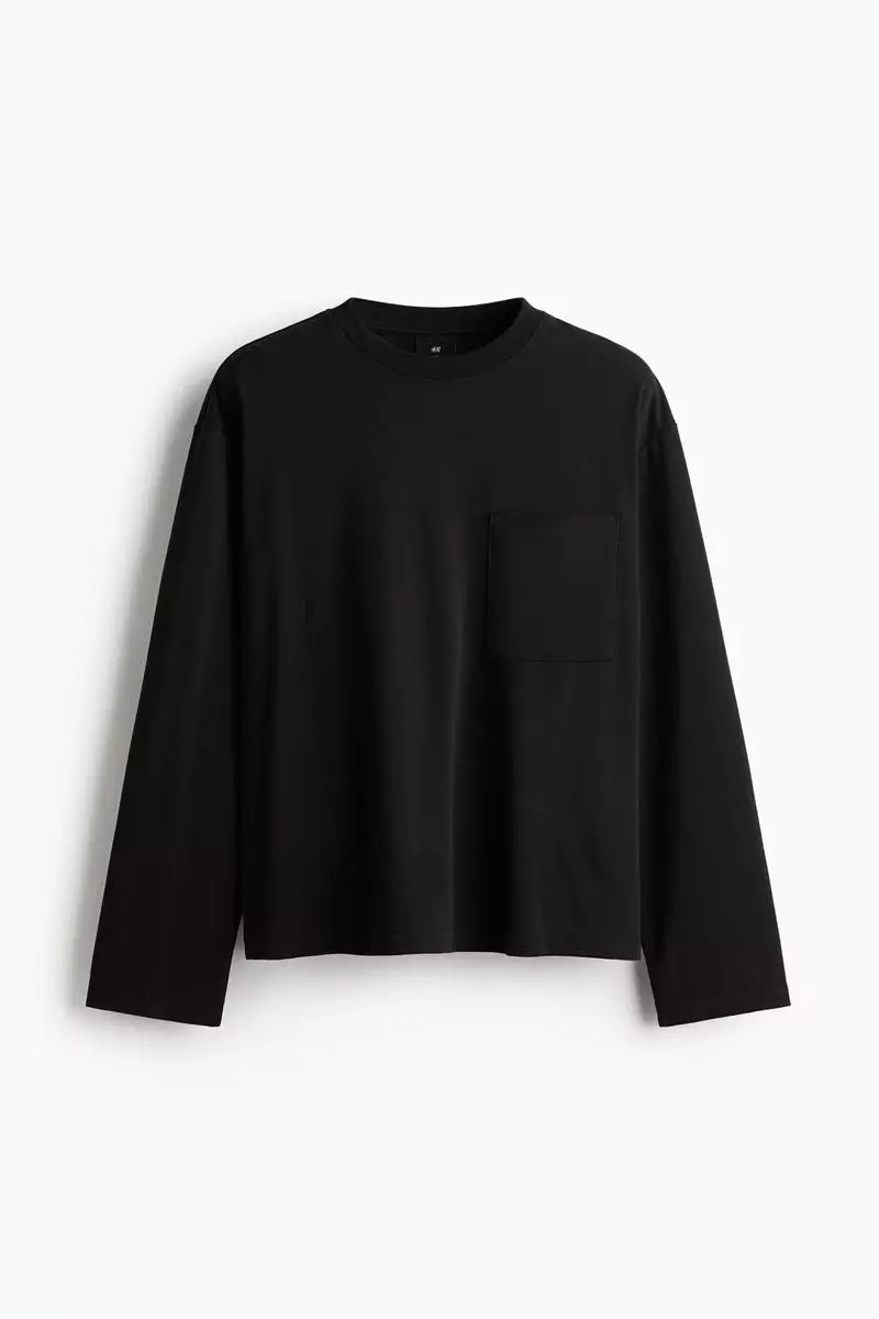Loose Fit Long-sleeved jersey top