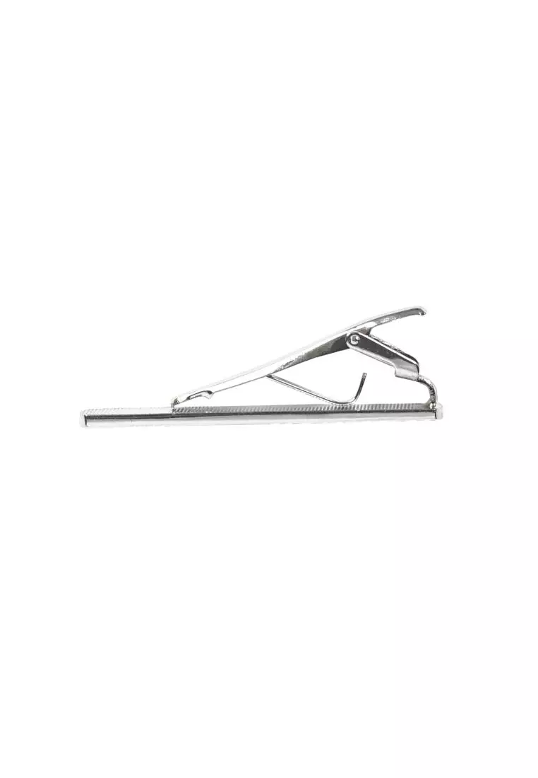 Houseofcuff Pin Tie Jepit Dasi Slim Silver A07