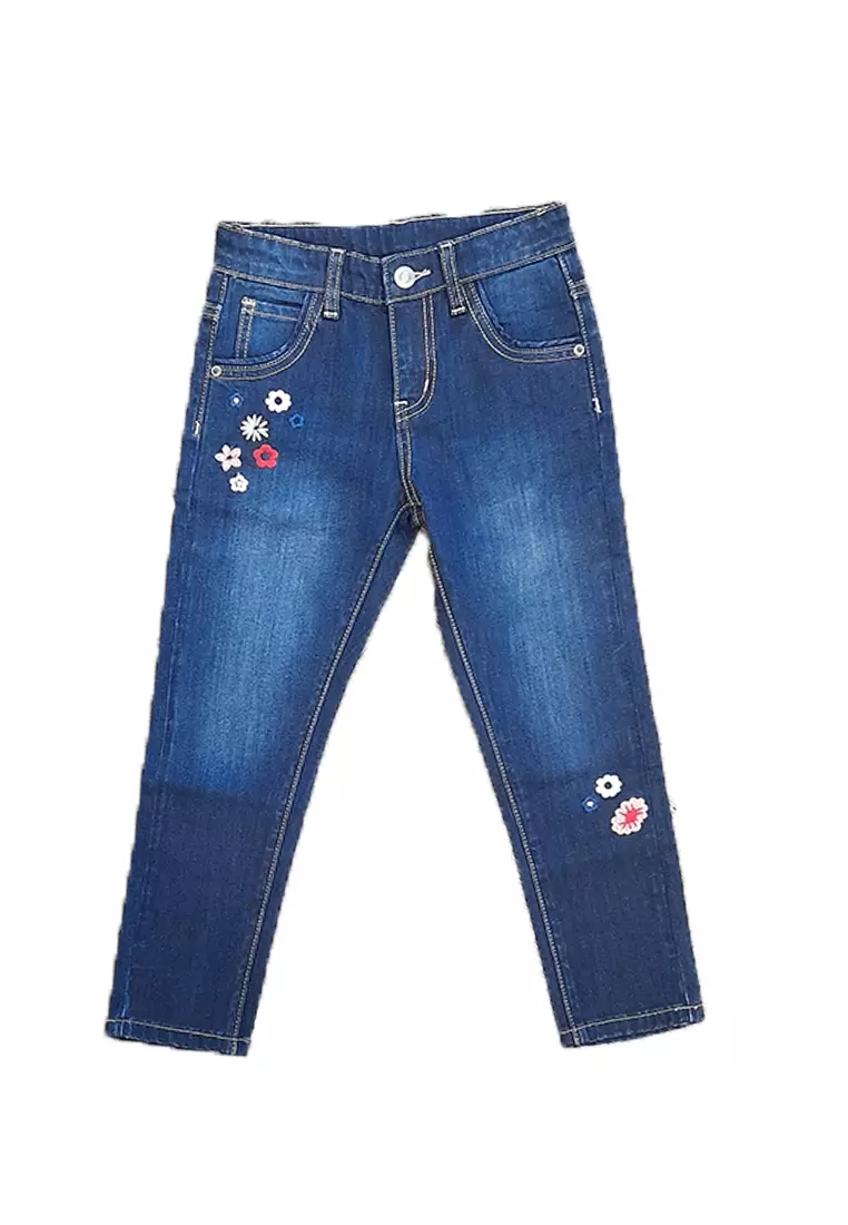 Buy Didi and Friends Didi & Friends 5 Pocket Jeans With Embroidery Online