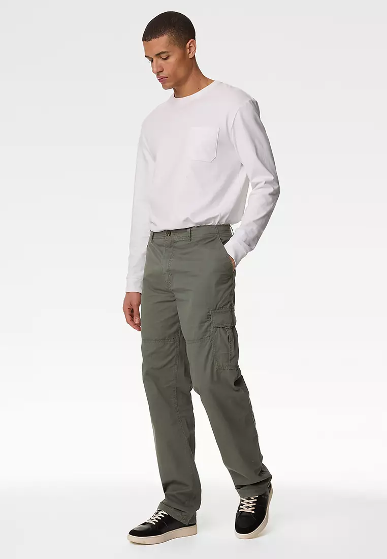 Jual Marks & Spencer Loose Fit Lightweight Cargo Trousers Original 2025 