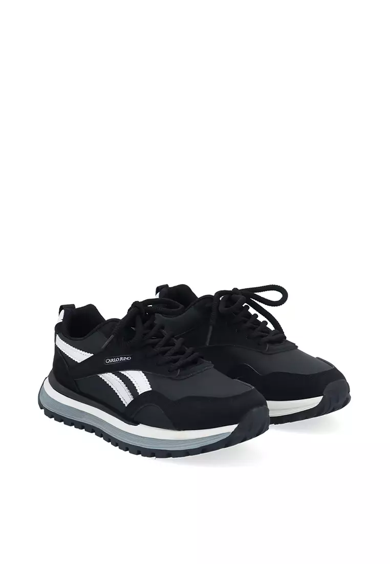 Black CR Lyra Crossline Platform Sneakers