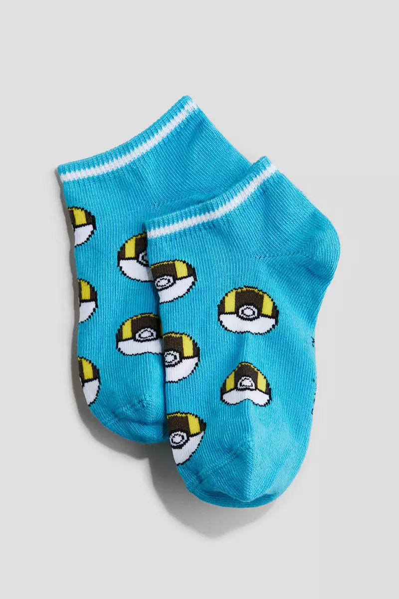 5-pack intarsia motif socks