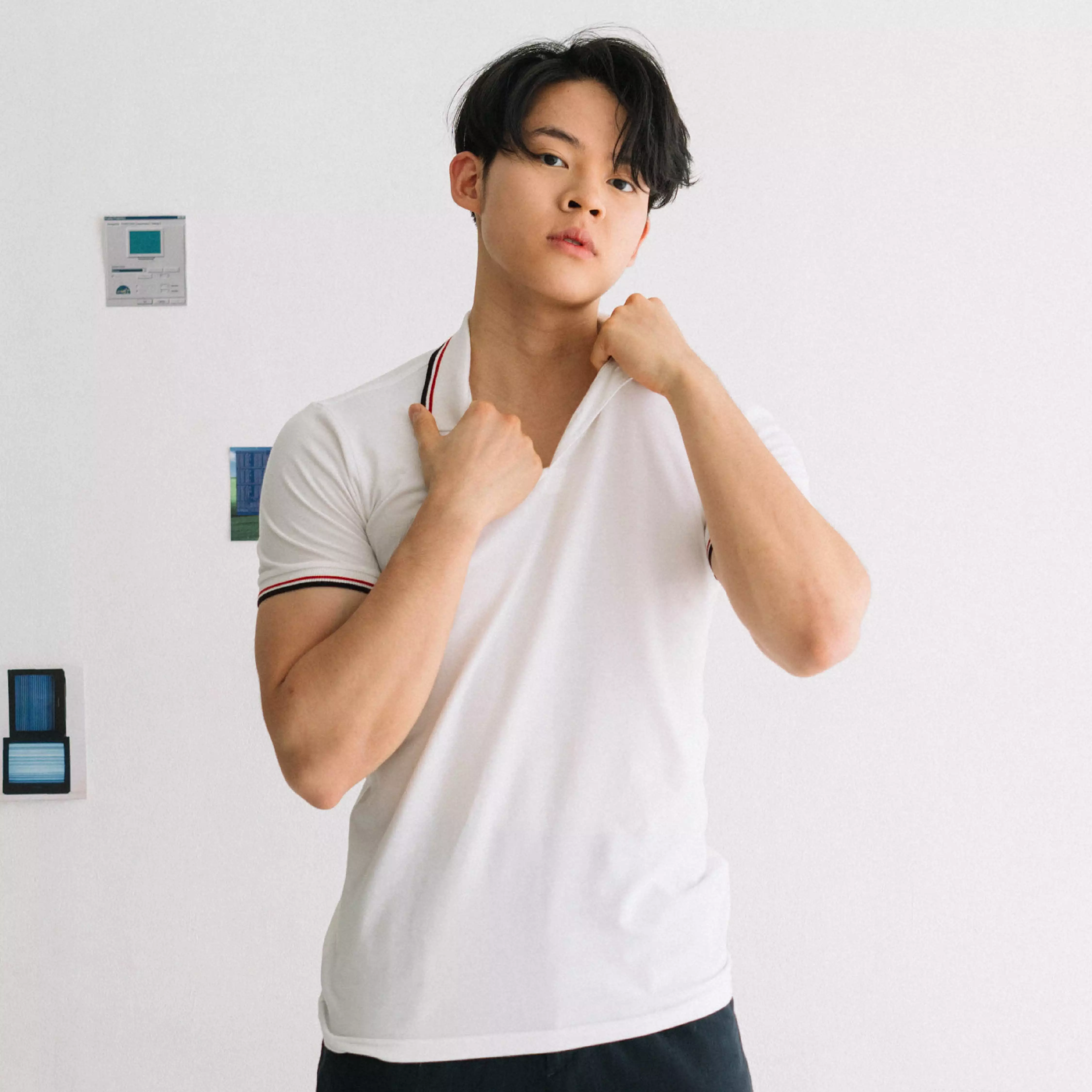 Kale Peter White / Polo Shirt Pria