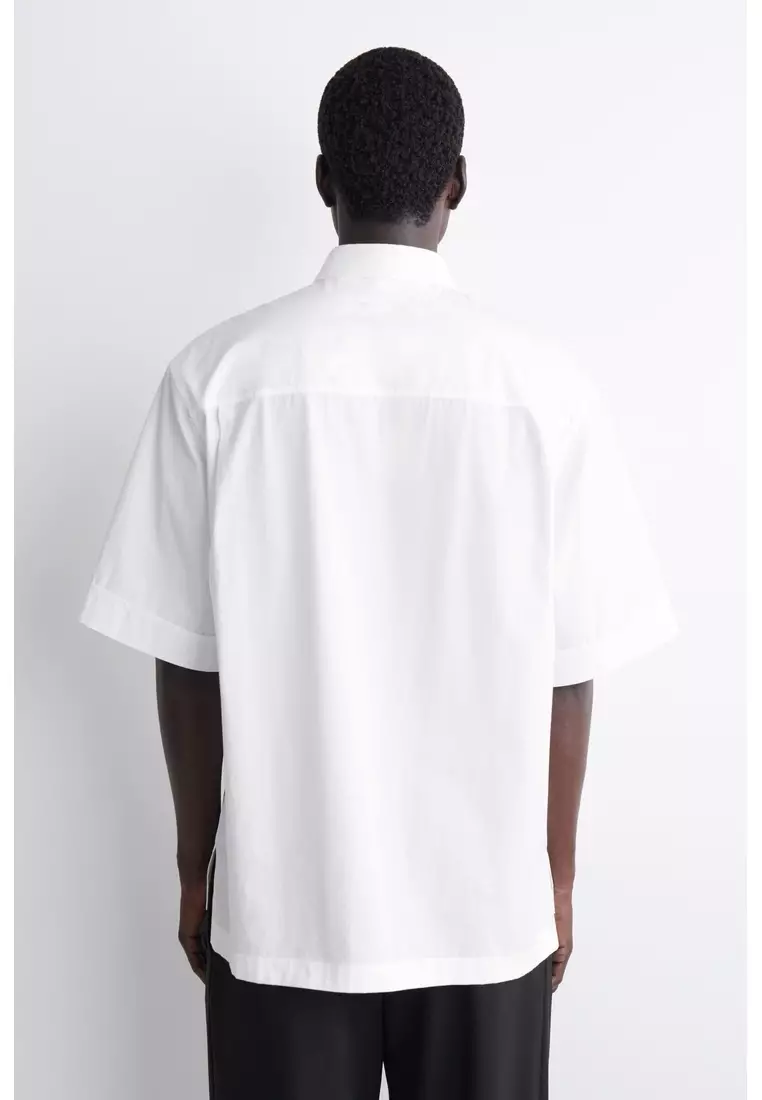 TAILORED SHORT-SLEEVED COTTON SHIRT